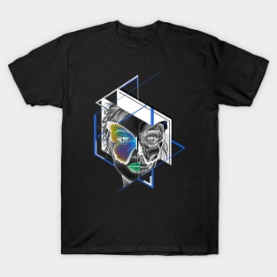 Geometric lady chaos T-Shirt